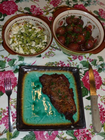 steak - lima beans - potatoes